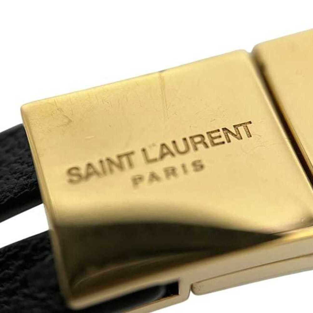 Saint Laurent Bracelet ec-24949 Black YSL Leather SAINT LAURENT PARIS Double-... - Picture 9 of 11